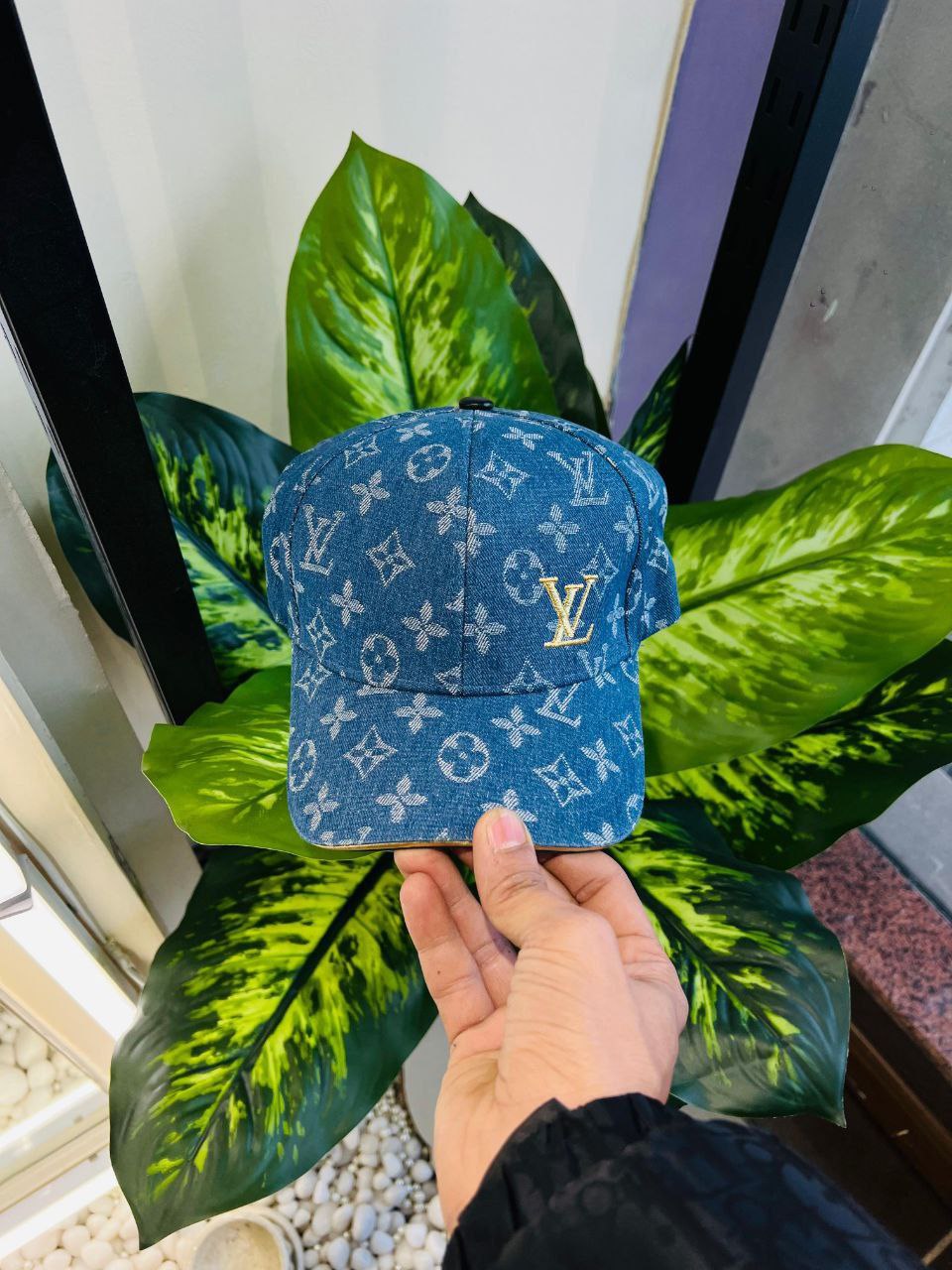 Louis Vuitton Blue Denim Cap