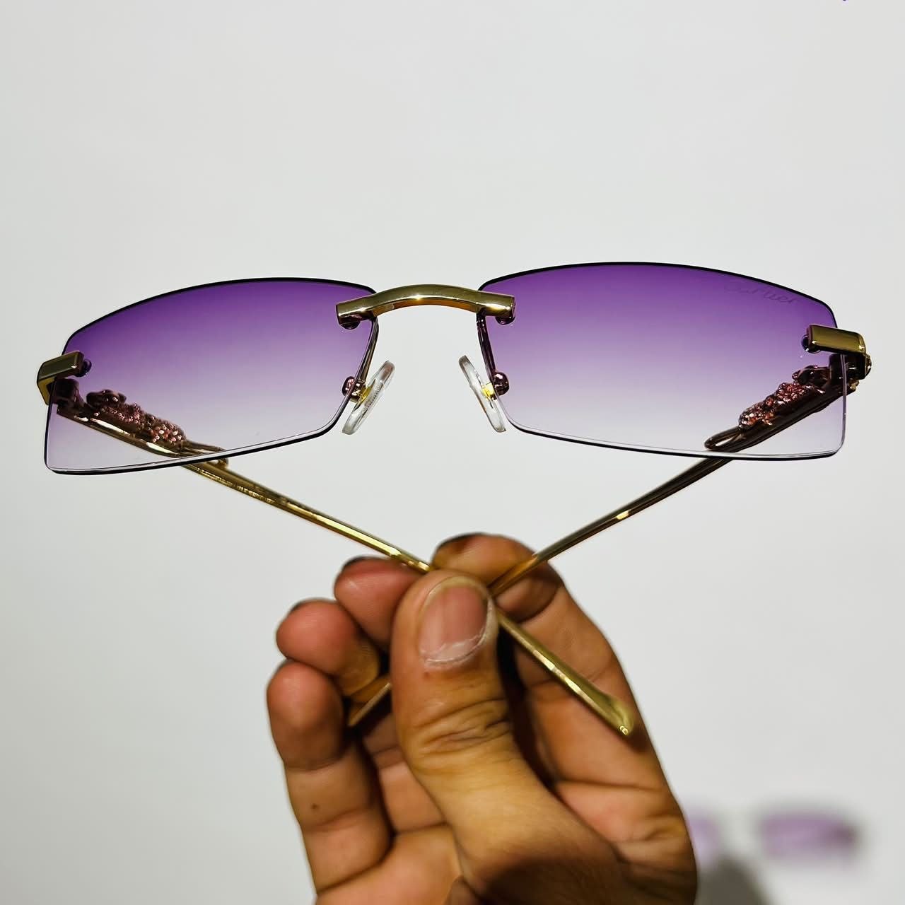 Cartier Pink Gradient Frameless Shades