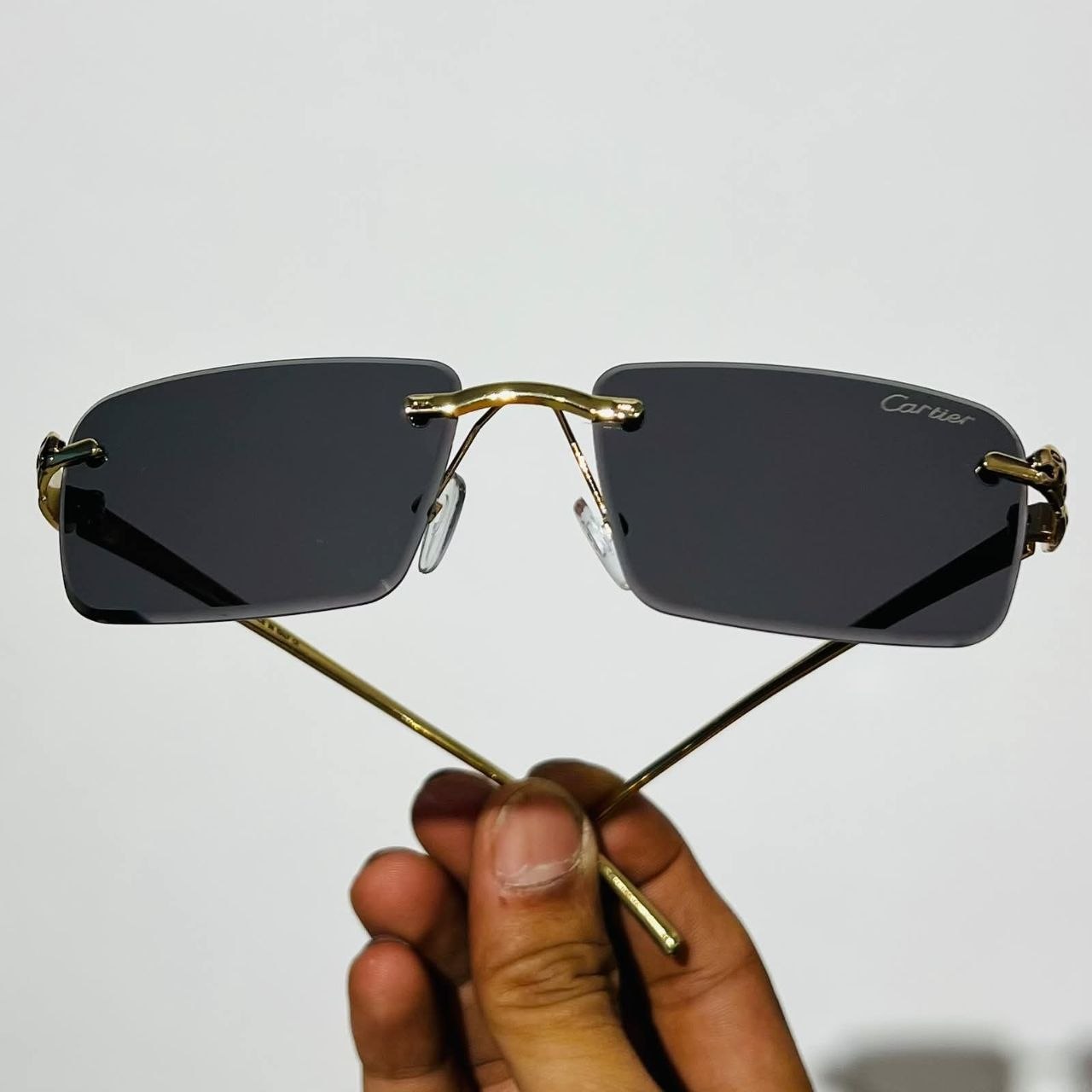 Cartier Black Shades Frameless