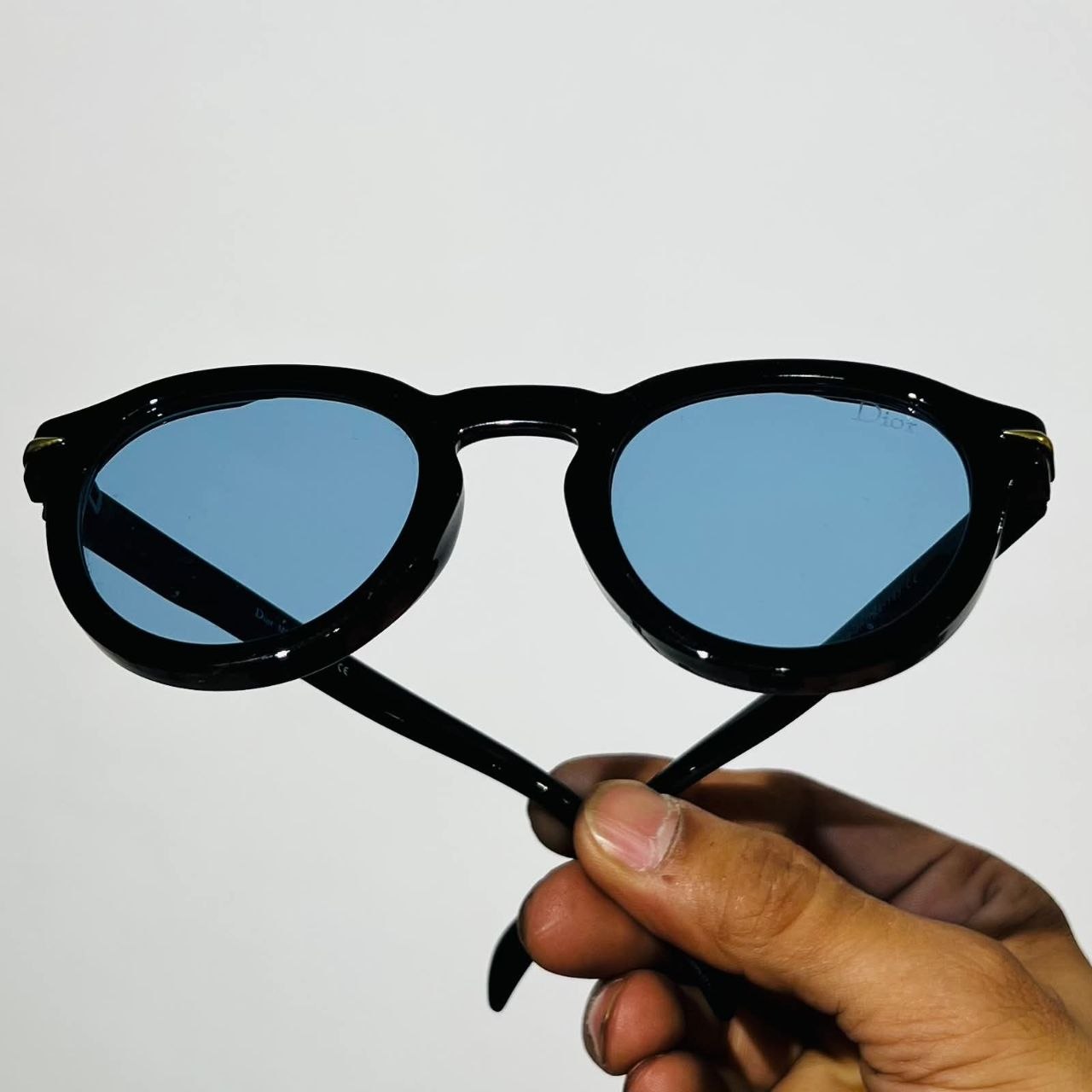 Dior Blue Round Wayfarer Shades