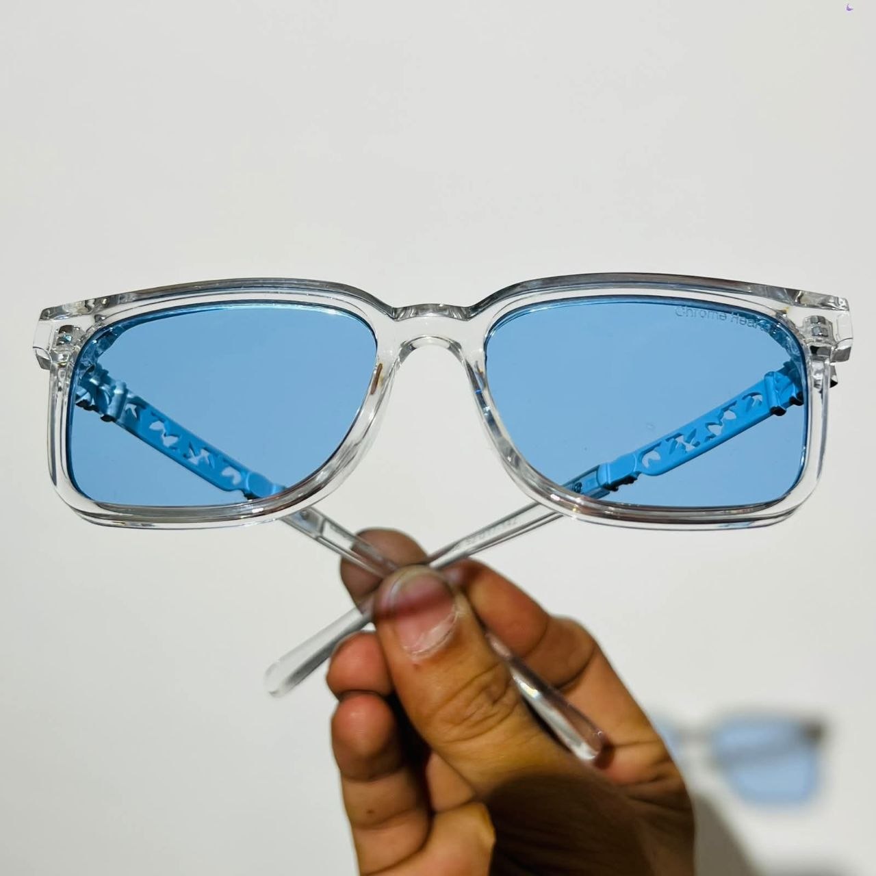 Chrome Hearts Blue Wayfarer Shades
