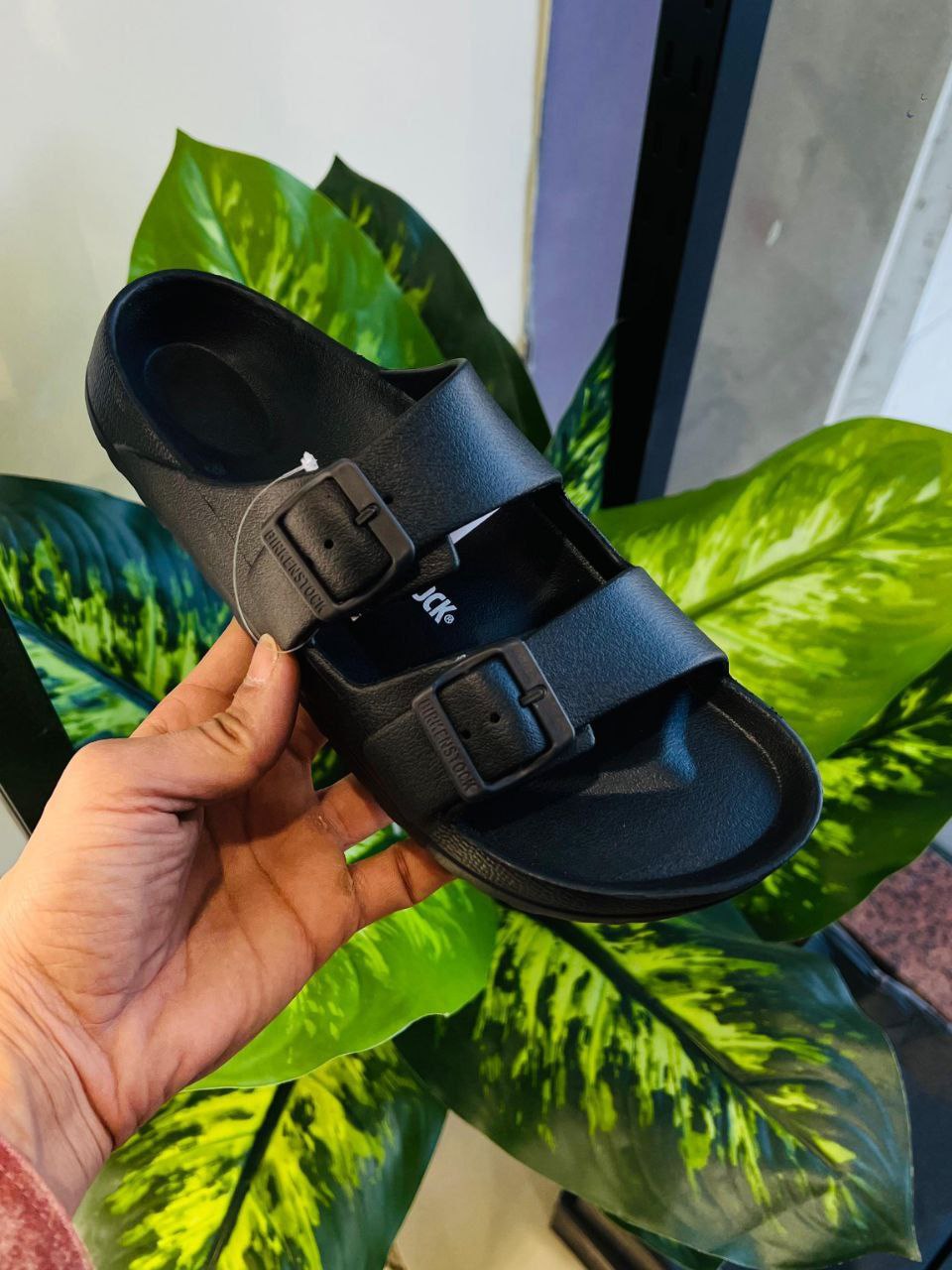 Jack and Jones Black Daily Use Sandal Slippers