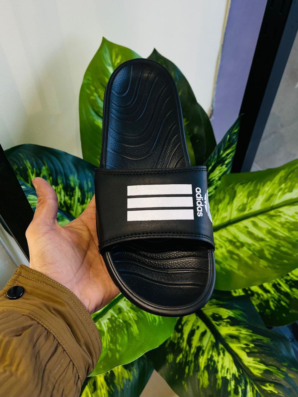 Adidas Black Daily Use Slides Slippers