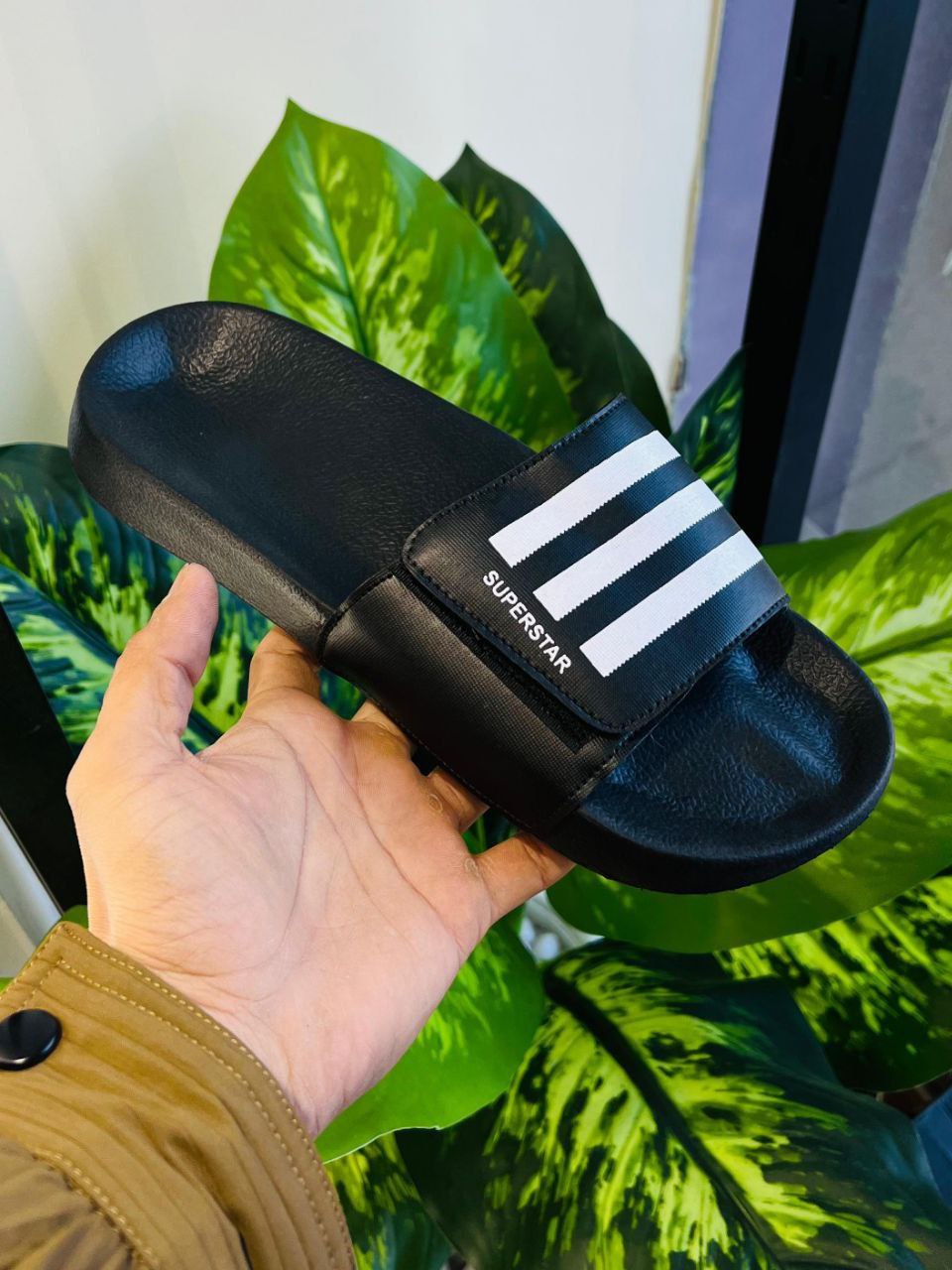 Superstar Black Daily Use Slides Slippers