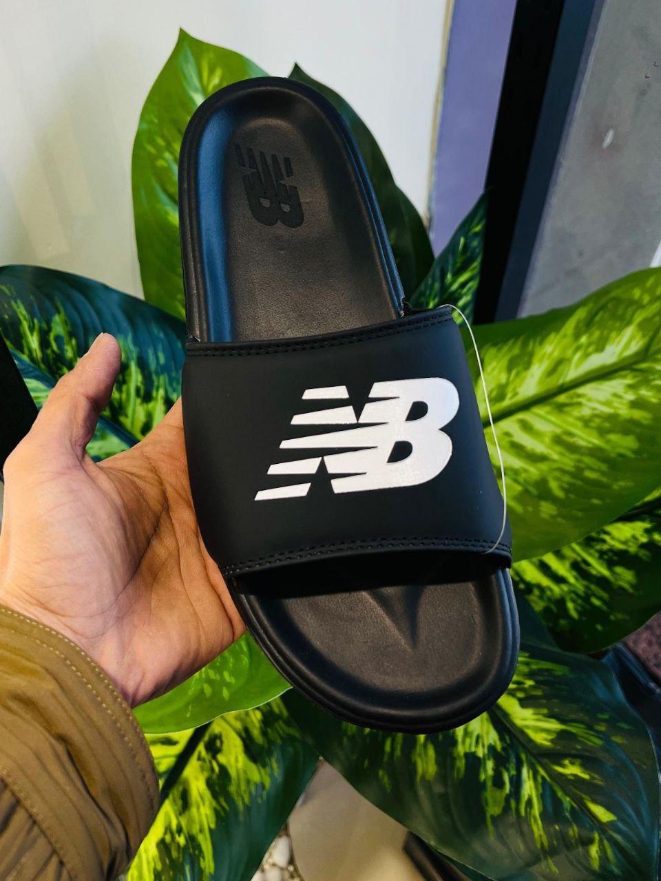 New Balance Black Daily Use Slides Slippers