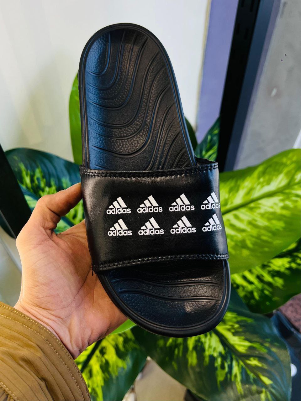 Adidas Black Daily Use Slides Slippers