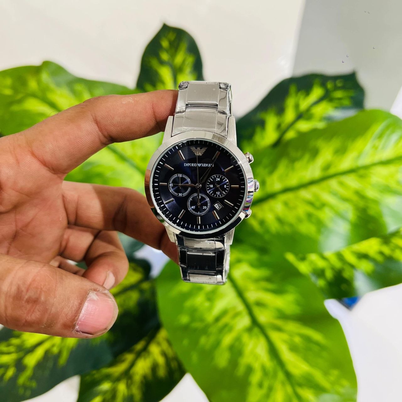 Emporio Armani Renato Chronograph Matching Link Bracelet