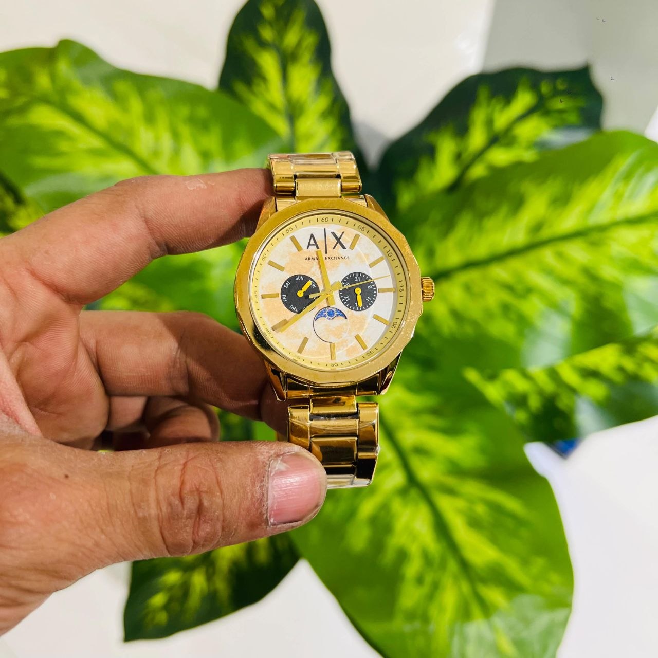 Armani Exchange AX1737 gold-toned multifunction watch