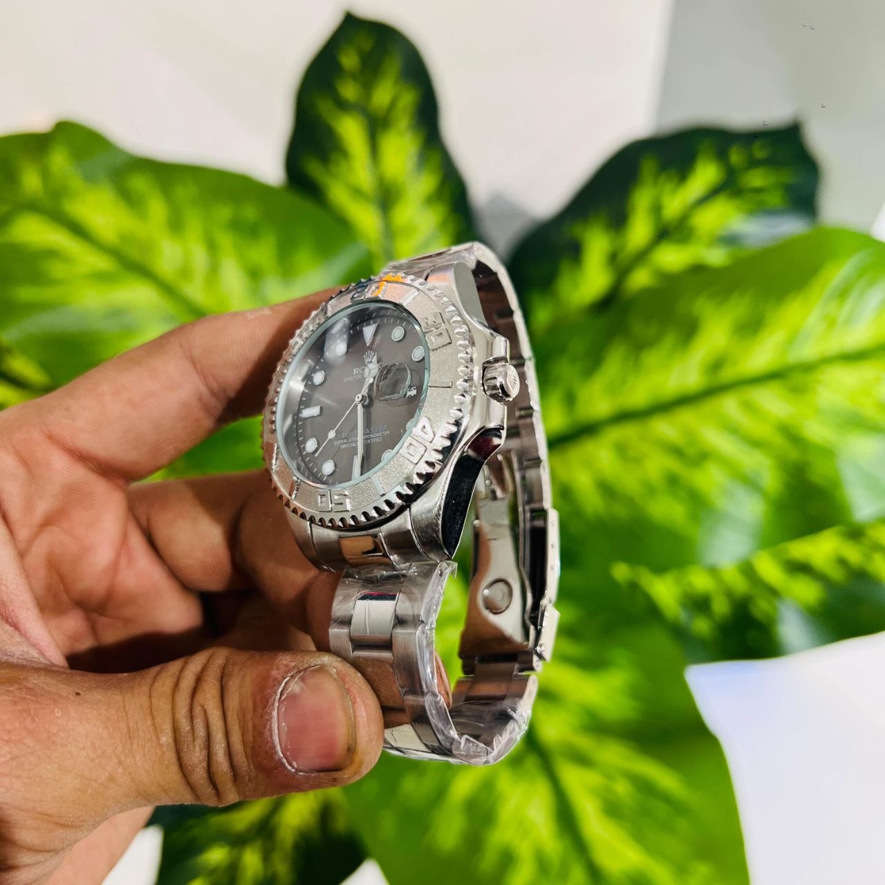 Rolex Yacht-Master 40 in Oystersteel with a slate/grey rhodium dial