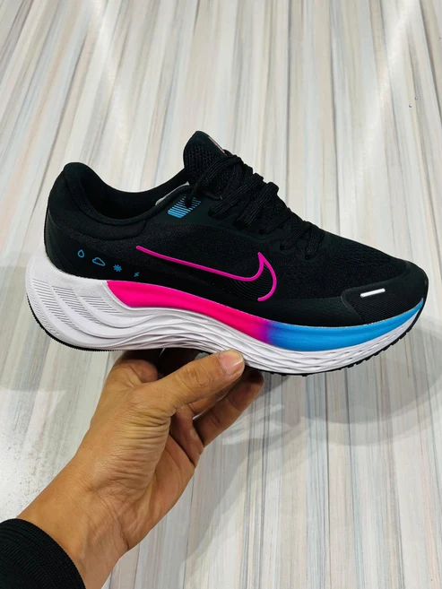 Nike running black Neon Pink Blue Sports Shoes