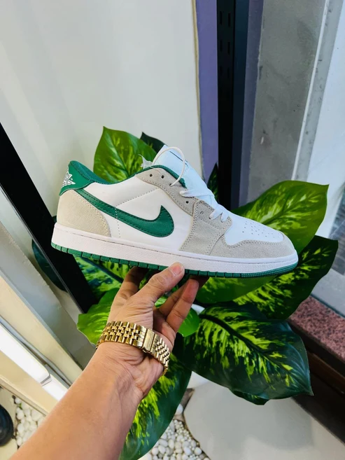 Nike air jordan 1 low grey green golf edition Sneakers