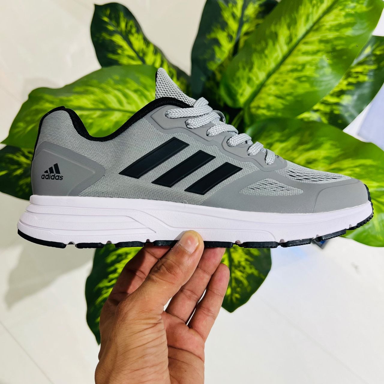 Shoes adidas running grey black